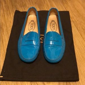Tod’s patent leather loafers